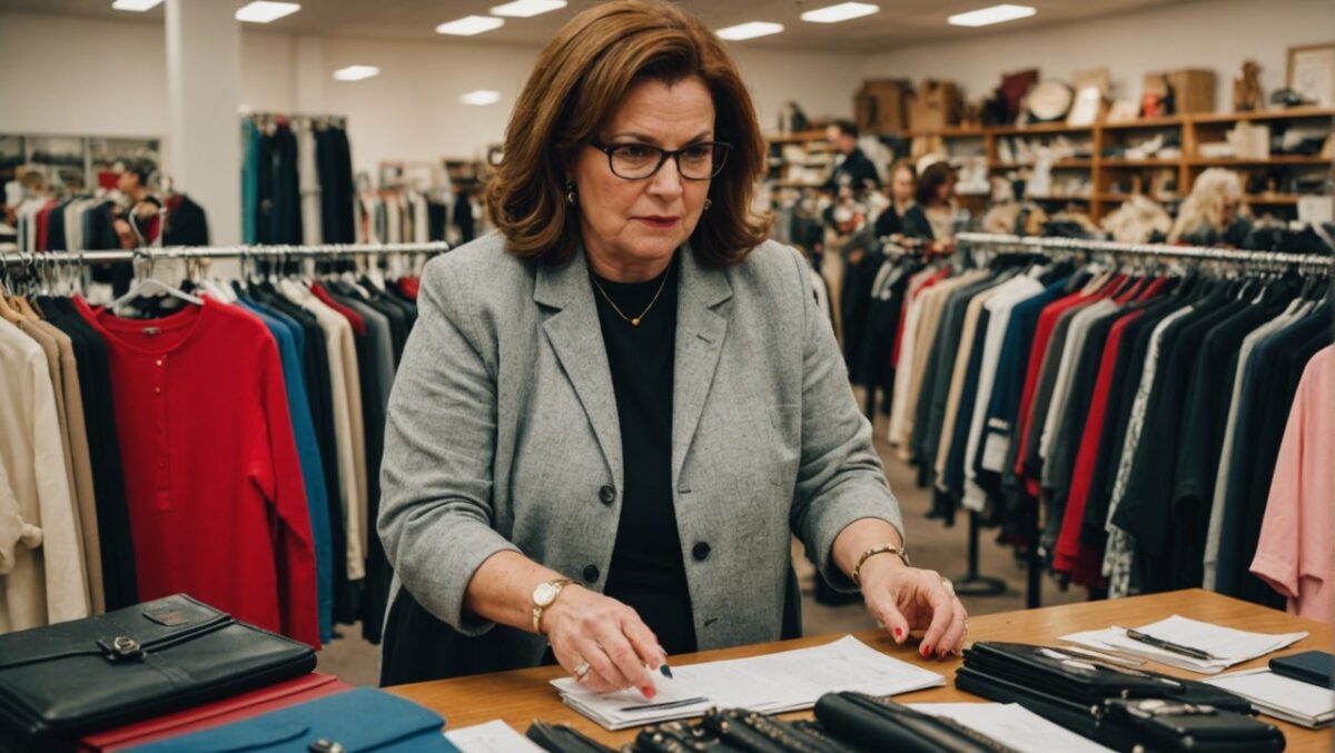 Woman Negotiating the Best Price for Secondhand